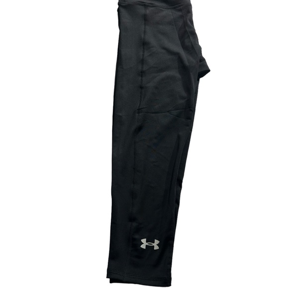 Under Armour Fitted Mid Rise Small Cropped Leggings, Black Legging Small - Picture 8 of 10